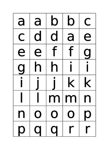 Phoneme, sound and letter cards