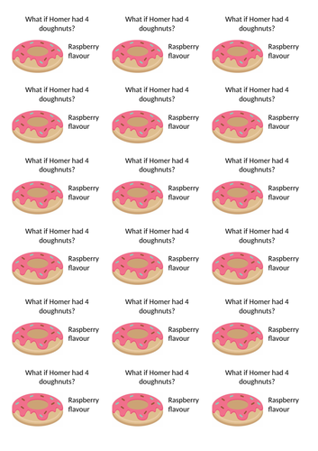 Reasoning problem, working systematically - Find all possibilities for Homer's doughnuts