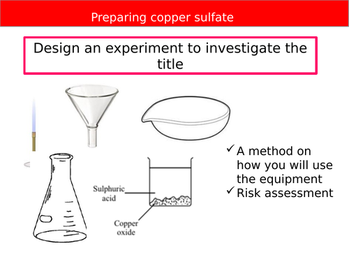 New GCSE - Chemistry practical planning