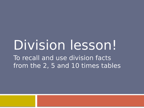 Division lesson