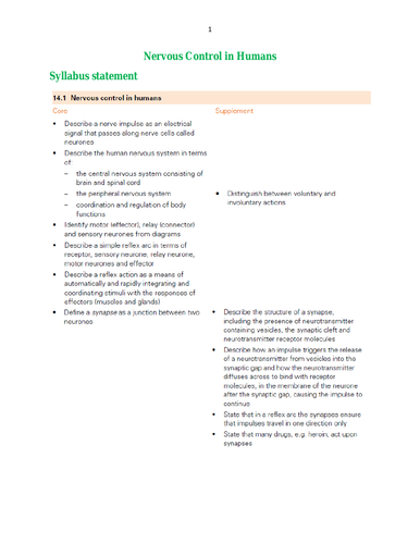 IGCSE COORDINATION AND RESPONSE 2018 - 2020 SYLLABUS CONTENT