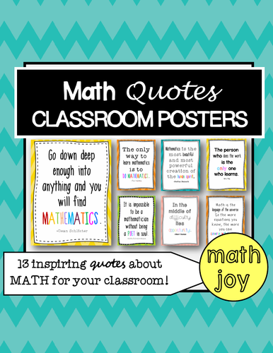 13 Inspiring Quotes for the Math Classroom by TeachMathJoy | Teaching ...