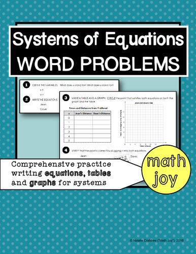 Systems of Equations Word Problems