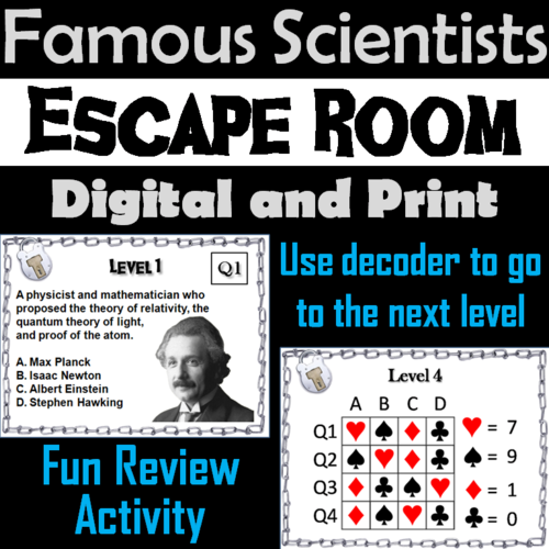 Famous Scientists Escape Room