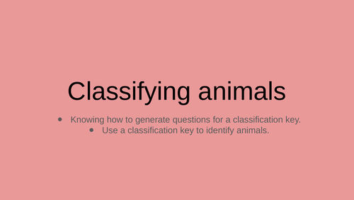 Classifying African animals
