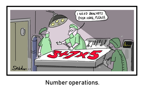 Number Operations-Funny Cartoon