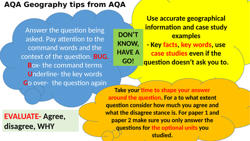 Paper 2 Human 1-9 AQA Geography revision booster
