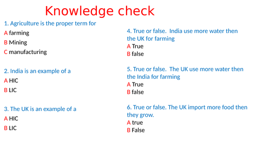 The water cycle, water usage and the types of rainfall