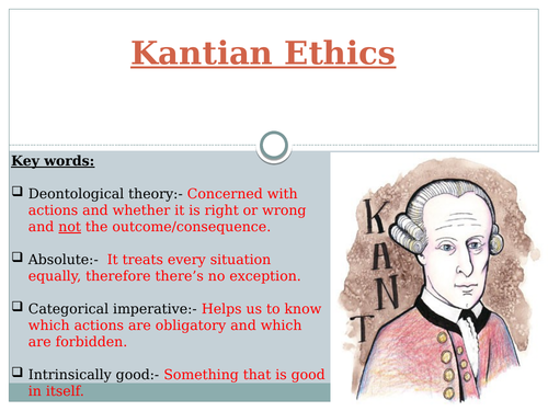 Kants Ethical Theory: An Analysis