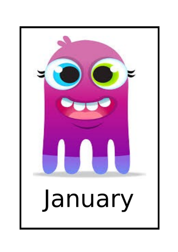 Class Dojo themed Months of the Year Display