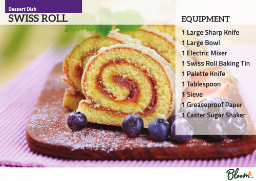Food Technology Swiss Roll Recipe Card