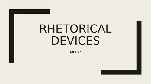 33 Popular Rhetorical Devices