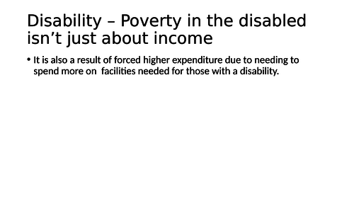 Sociology Disability A - Level Key Concepts