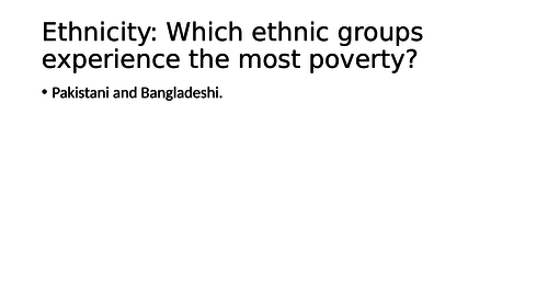 Sociology Ethnicity A - Level Key Concepts