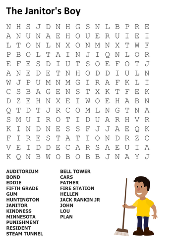 The Janitor's Boy Word Search