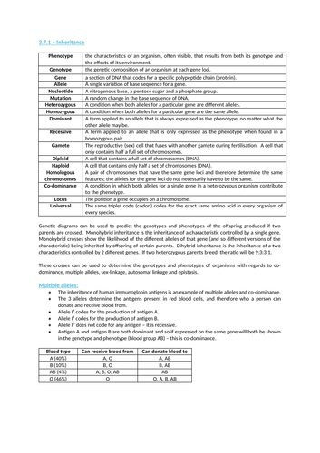 AQA A level Biology - Genetics, populations, evolution & ecosystems