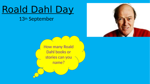Assembly - Roald Dahl Day 13th September