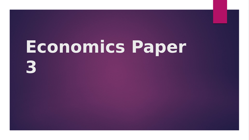 AQA A level Economics paper 3 answering guide