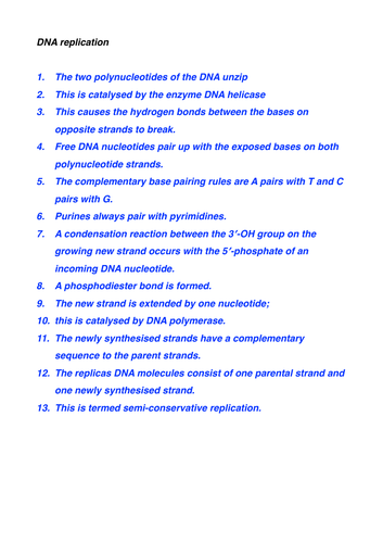 DNA replication rearrange