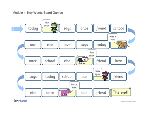 Tricky Words Board Game Phase 5 Teaching Resources
