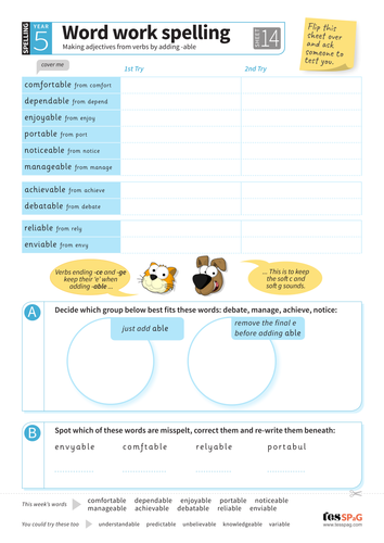 adjectives-from-verbs-by-adding-able-spelling-worksheet-year-5-spag-teaching-resources