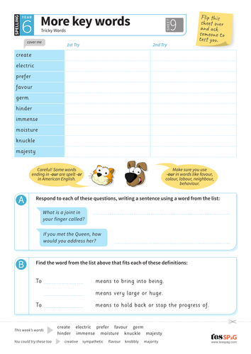 tricky-words-spelling-worksheet-9-year-6-spag-teaching-resources