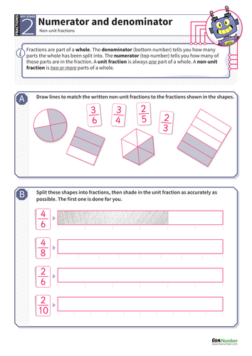 non-unit-fractions-worksheet-ks2-number-teaching-resources