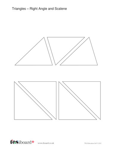 Triangle Outlines - KS1/KS2 Geometry