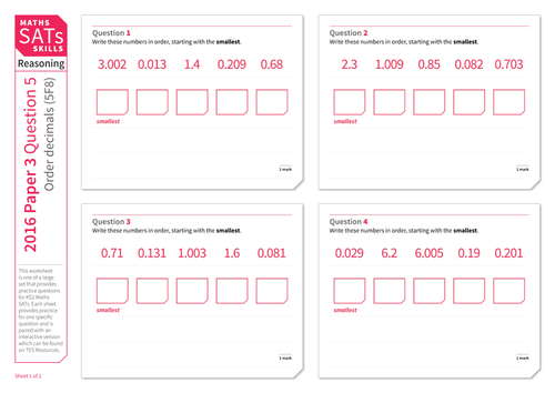 ordering-decimal-numbers-ks2-maths-sats-reasoning-practice-worksheet-teaching-resources