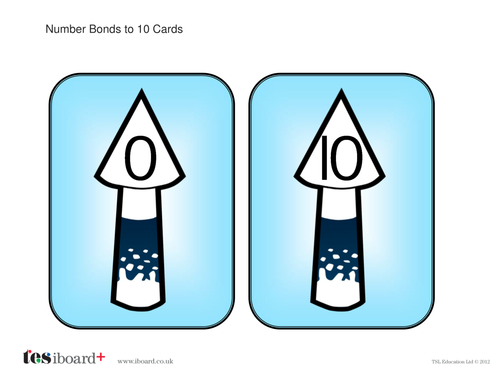 Number Bonds to 10 Cards - Firework Maths - Bonfire Night KS1