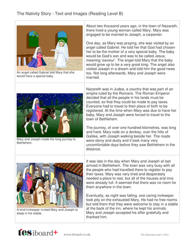 The Nativity Storybook - Reading Level B - Christmas KS2