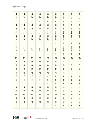 Alphabet Strips - Literacy KS1