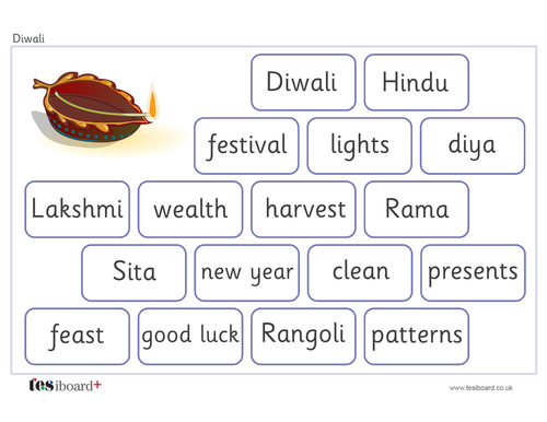 Diwali Vocabulary Mat - Creative Writing - Diwali KS1 | Teaching Resources