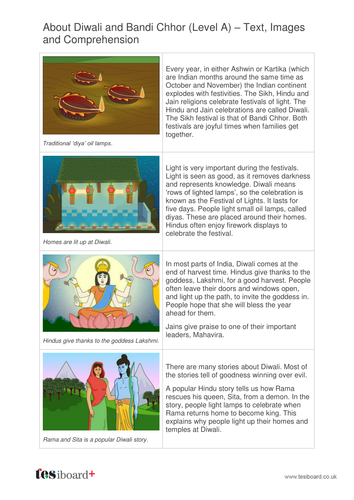 About Diwali Information Book - Reading Level A - Diwali KS1/KS2
