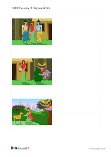 Writing Template with Images - Diwali KS1