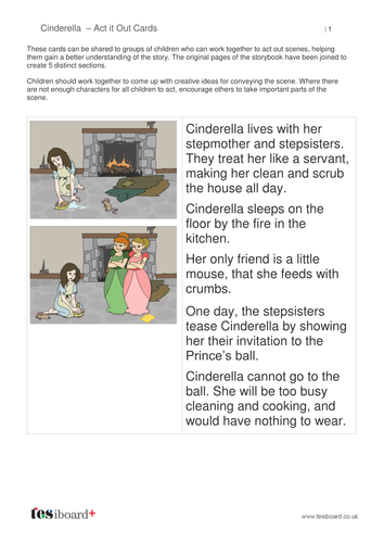 Cinderella Role Play Cards - KS1 Literacy