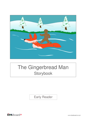 The Gingerbread Man Text and Images - Early Reader Level - KS1 Literacy