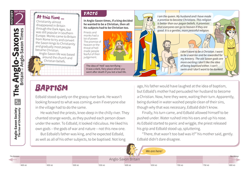 The Rise of Christianity - Comprehension Worksheet - Anglo-Saxon Britain KS2