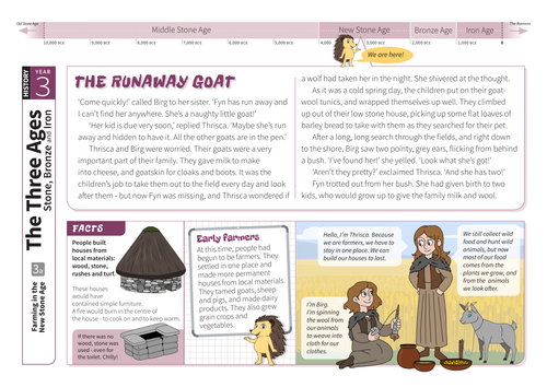 The New Stone Age: Everyday Life - Comprehension Worksheet - The Stone Age KS2