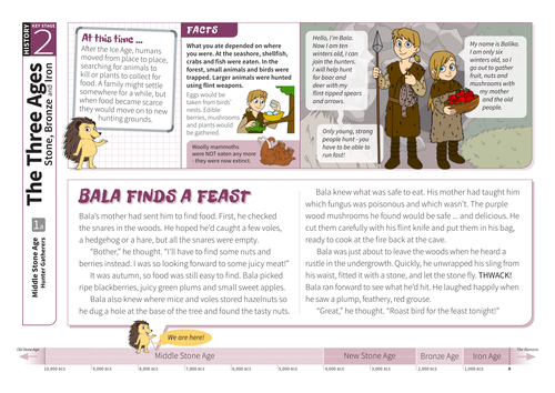 Hunter Gatherers Comprehension Worksheet The Stone Age Ks2 Teaching Resources