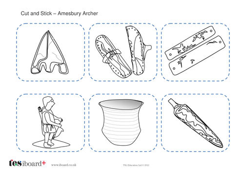 Cut and Stick Activity - The Amesbury Archer - The Bronze Age KS2