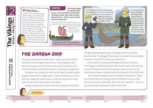 Invaders - Comprehension Worksheet - The Vikings KS2