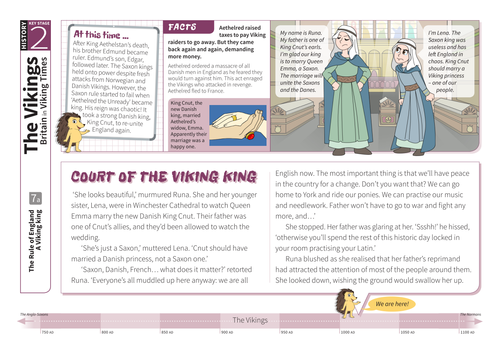 A Viking King - Comprehension Worksheet - The Vikings KS2
