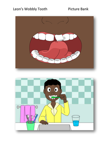 Leon's Wobbly Tooth Picture Bank - PSHE KS1