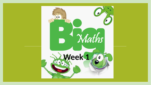 Big Maths CLIC PowerPoint - Year 2 autumn 1