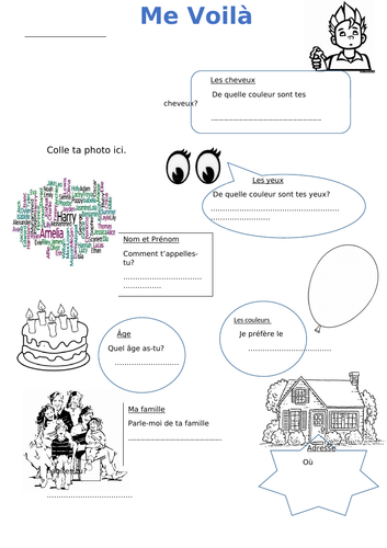 French and Spanish:Personal Information