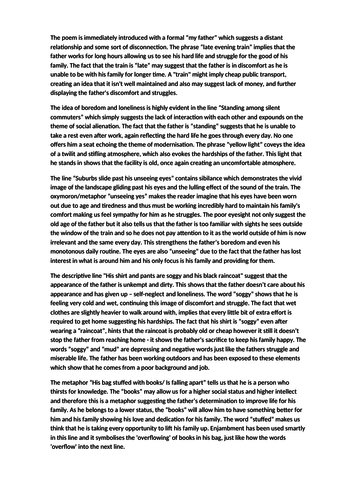 Father Returning Home Essay