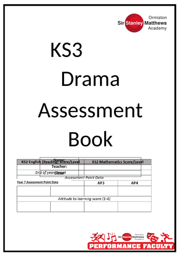 Key Stage 3 Assessment Booklet