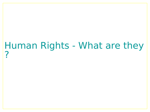 Human Rights