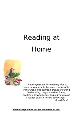 Reading Meeting for Parents (Reading Leader)